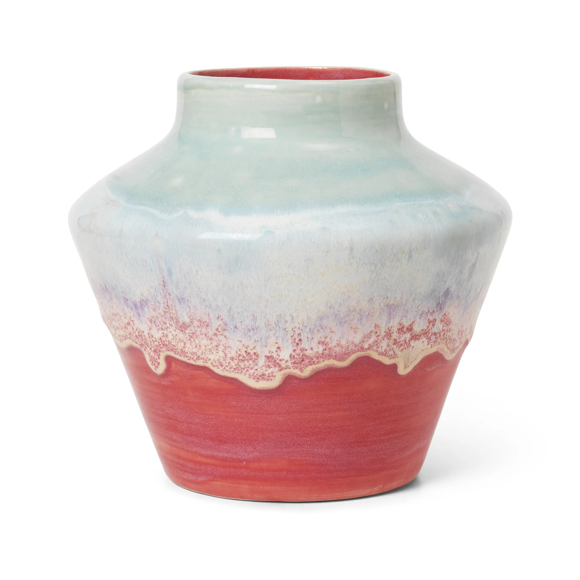 Poppery vase 20,5 cm, Mint-pink Kähler