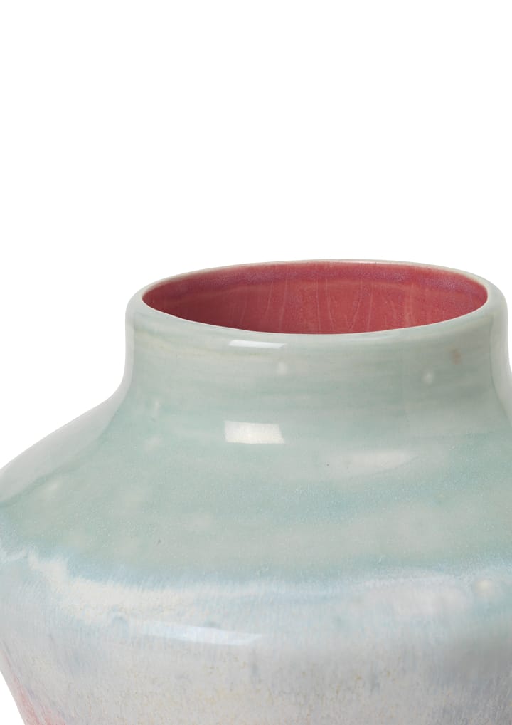 Poppery vase 20,5 cm, Mint-pink Kähler