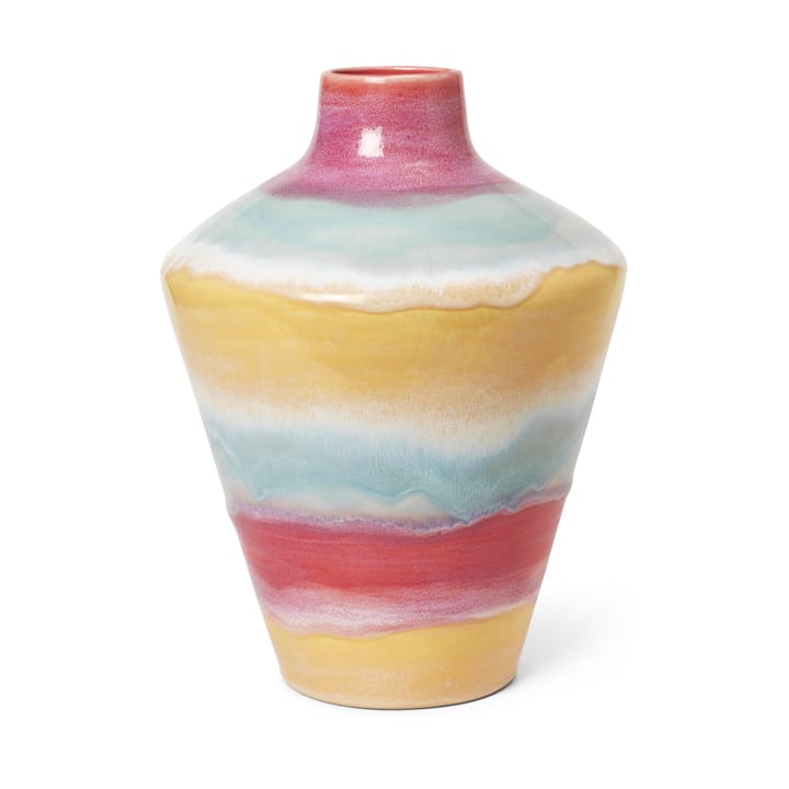 Poppery vase med eple 32 cm, Pink-mint-gul Kähler