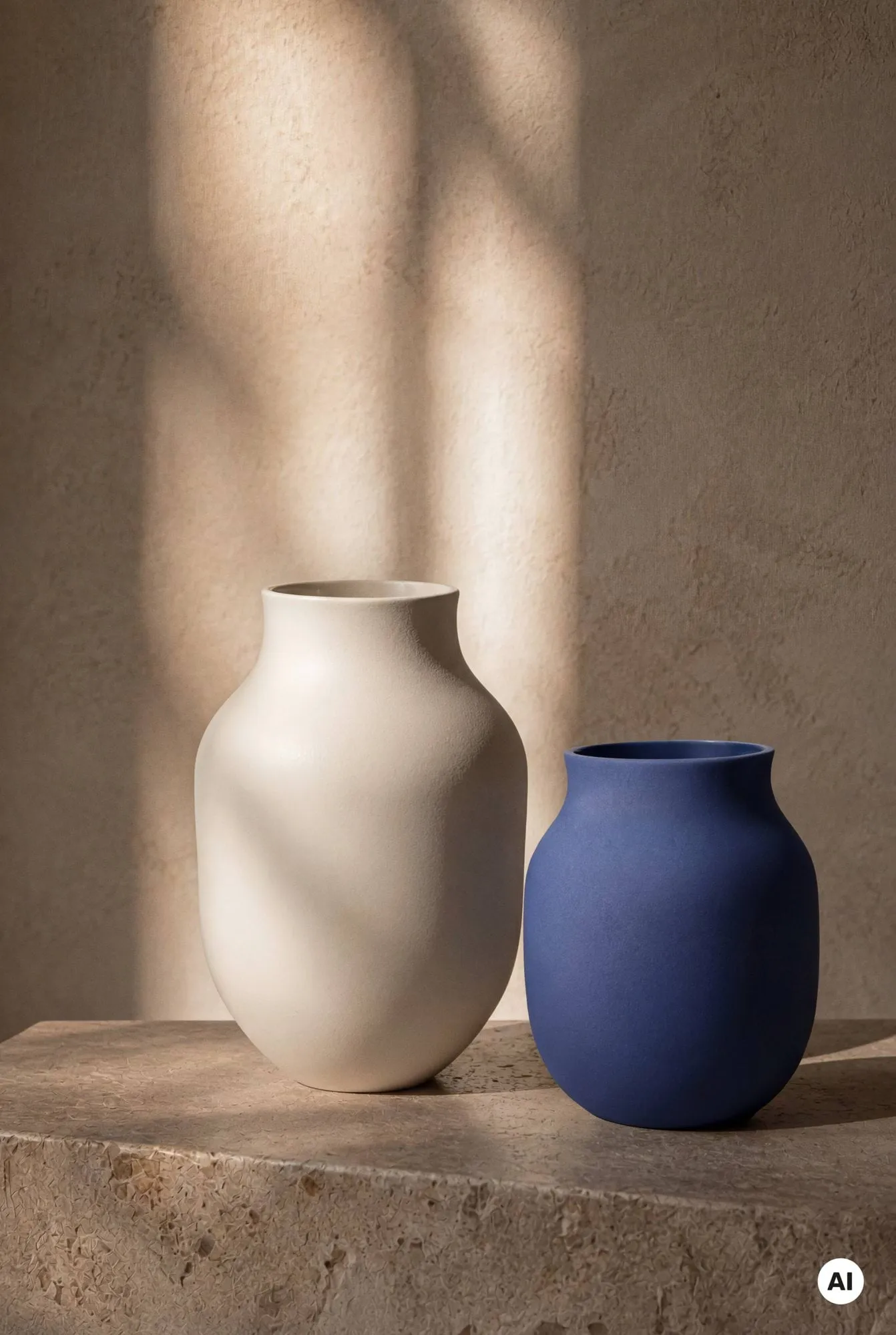 Studio Omaggio vase, Blå, 20 cm Kähler
