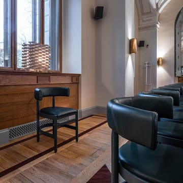 Botero armlenestol - Tärnsjö rød-rødt askunderstell - Källemo
