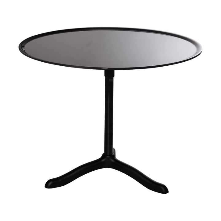 Cassis sofabord Ø47 cm - Black anodized aluminum-Black - Källemo