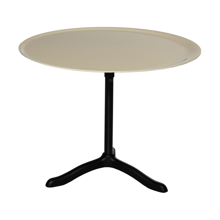 Cassis sofabord Ø47 cm - Black anodized aluminum-Oyster - Källemo