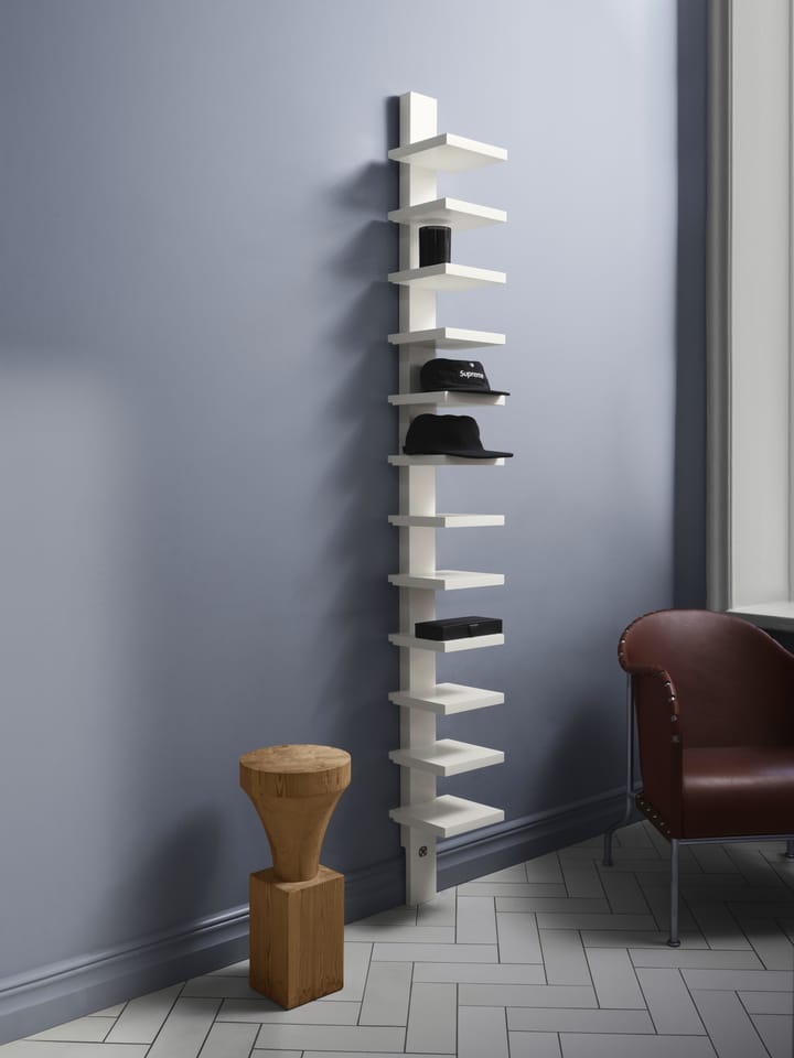 Pilaster vegghylle, Eggehvit høyglans Källemo