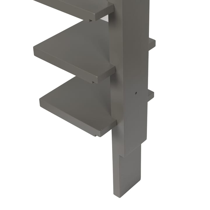 Pilaster vegghylle, grå beis Källemo