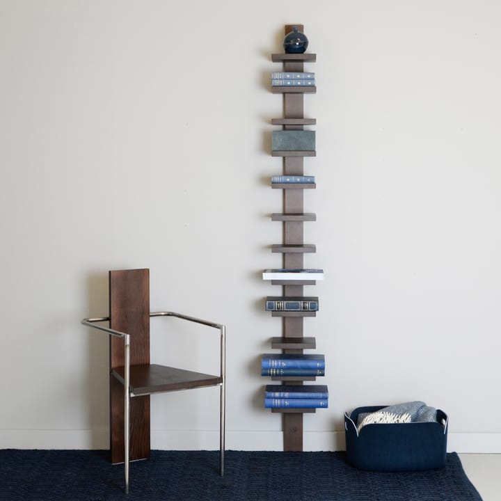 Pilaster vegghylle, grå beis Källemo