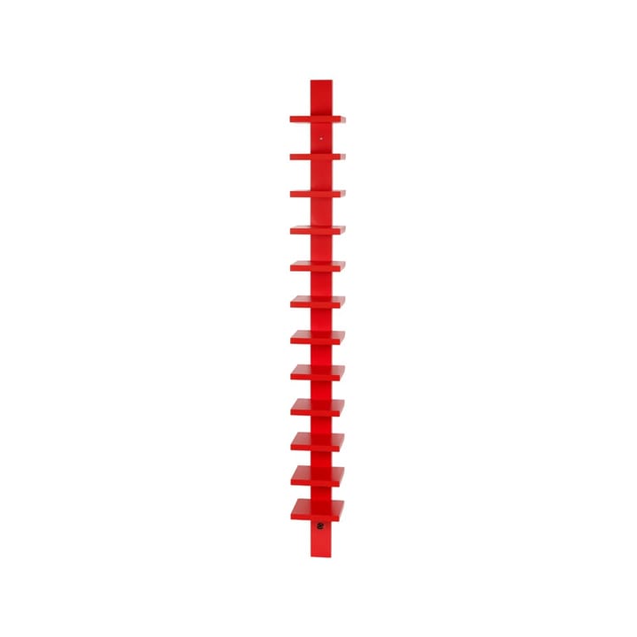 Pilaster vegghylle - rød beis - Källemo