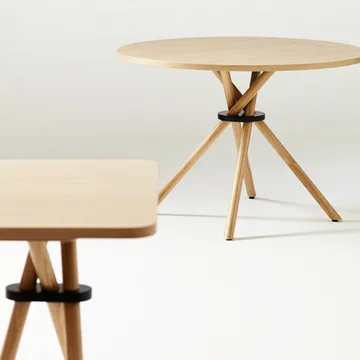 Bouquet BQ3 spisebord - Ask klarlakk Ø110 cm - Karl Andersson & Söner