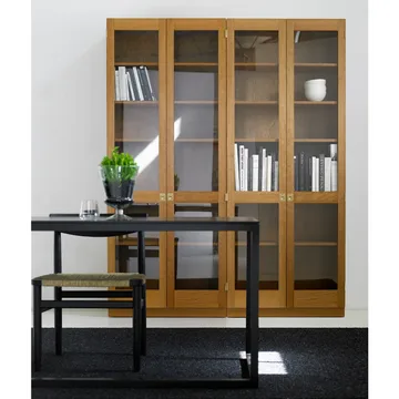 KA72 744 skap glassdører og tredører 40x202 cm - Bjørk-forniklet - Karl Andersson & Söner