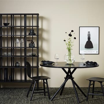 Level hylle/romdeler høy - Svartlakk col.58, 75x190 cm - Karl Andersson & Söner