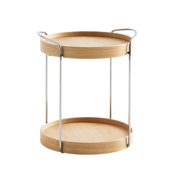 Trayo brettbord Ø40 cm eik - Kromunderstell - Karl Andersson & Söner