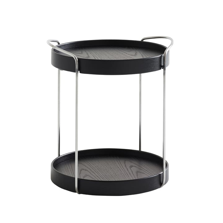 Trayo brettbord Ø40 cm eik - Svartbeis, kromunderstell - Karl Andersson & Söner