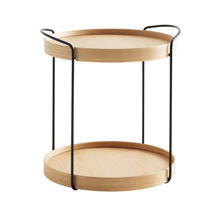 Trayo brettbord Ø50 cm eik - Eik, svart understell - Karl Andersson & Söner