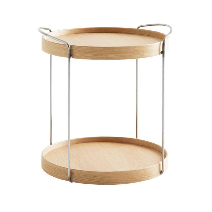 Trayo brettbord Ø50 cm eik - Kromunderstell - Karl Andersson & Söner