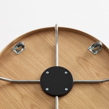 Trayo brettbord Ø50 cm eik - Kromunderstell - Karl Andersson & Söner