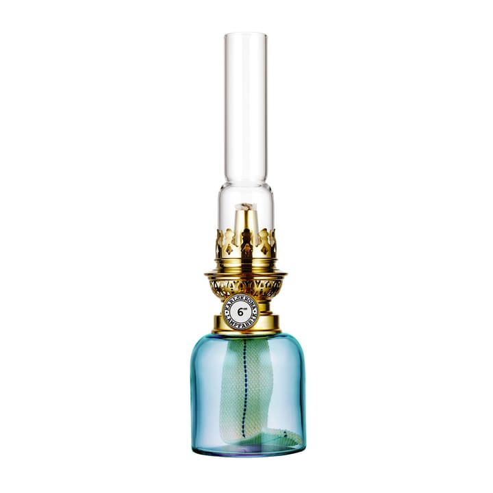 Koholmen fotogenlampe - aquamarin - Karlskrona Lampfabrik