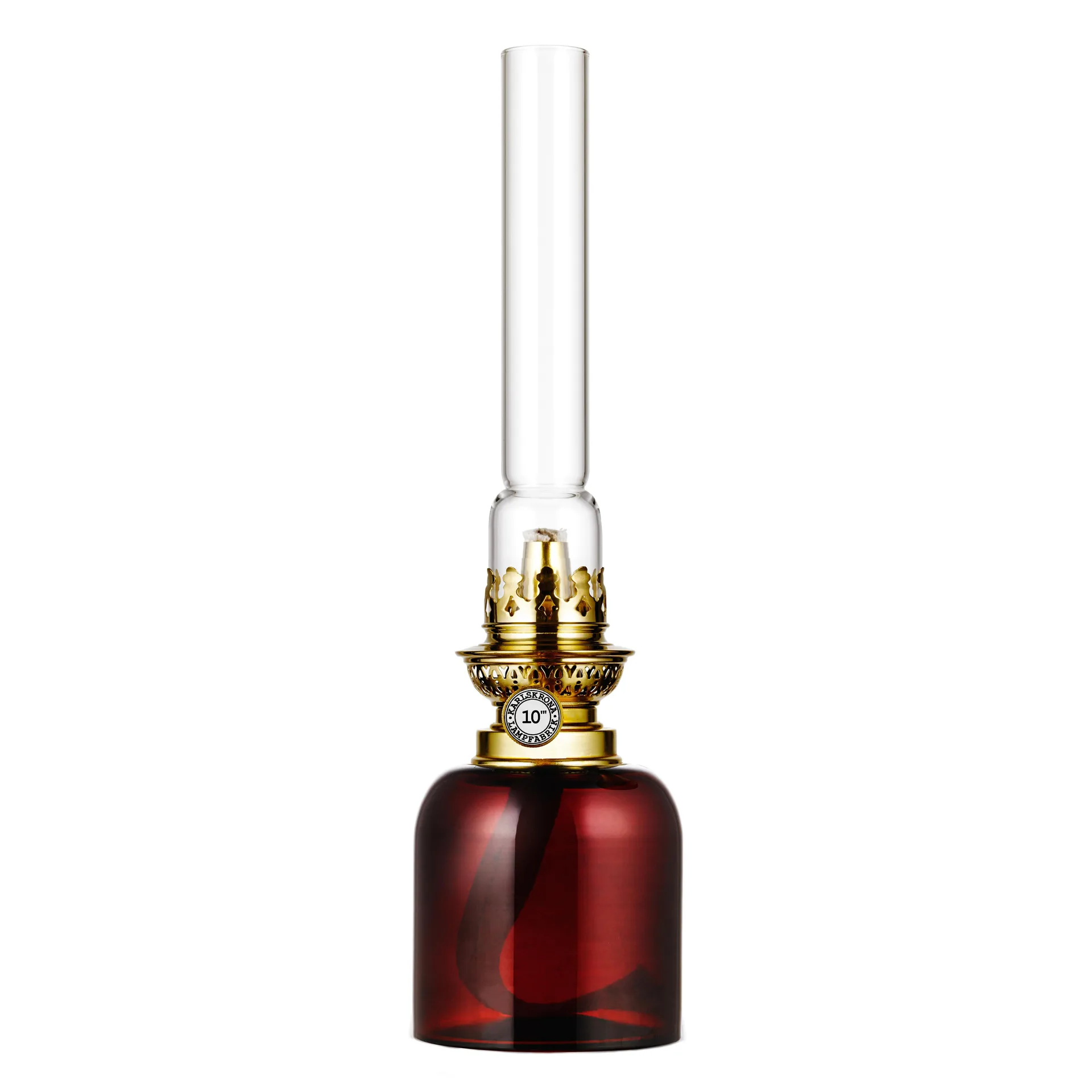 Skeppsholmen fotogenlampe, brun Karlskrona Lampfabrik