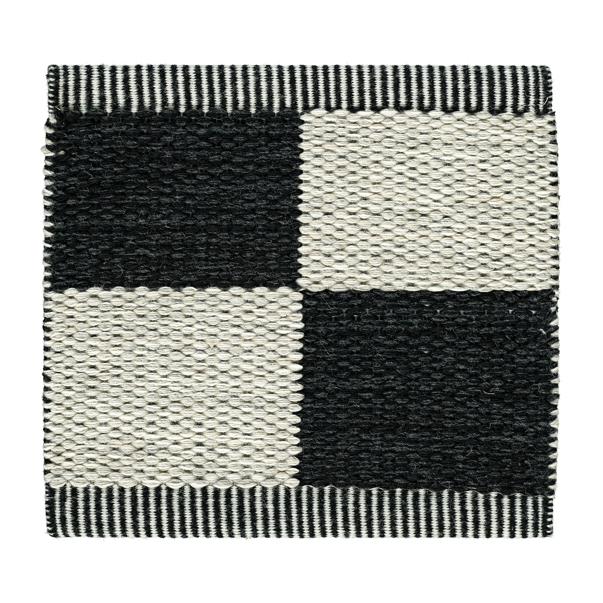 Checkerboard Icon gulvteppe 165x240 cm, Midnight black Kasthall