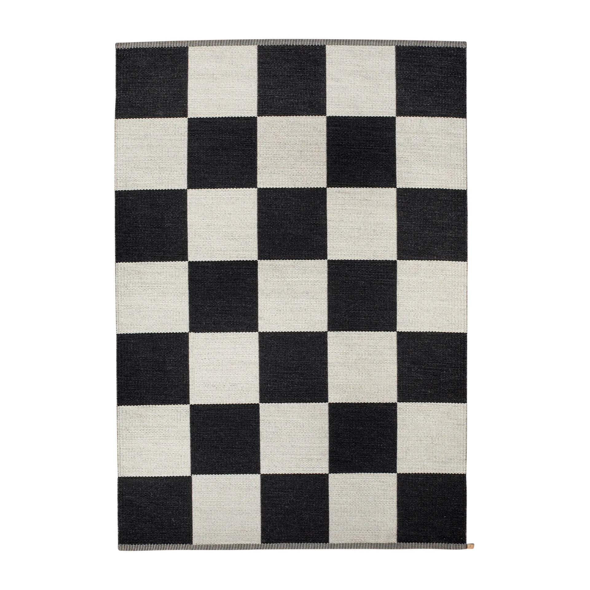 Checkerboard Icon gulvteppe 200x300 cm, Midnight black Kasthall