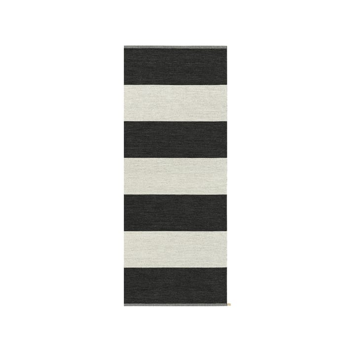 Wide Stripe Icon entréteppe, Midnight black 200 x 85 cm Kasthall