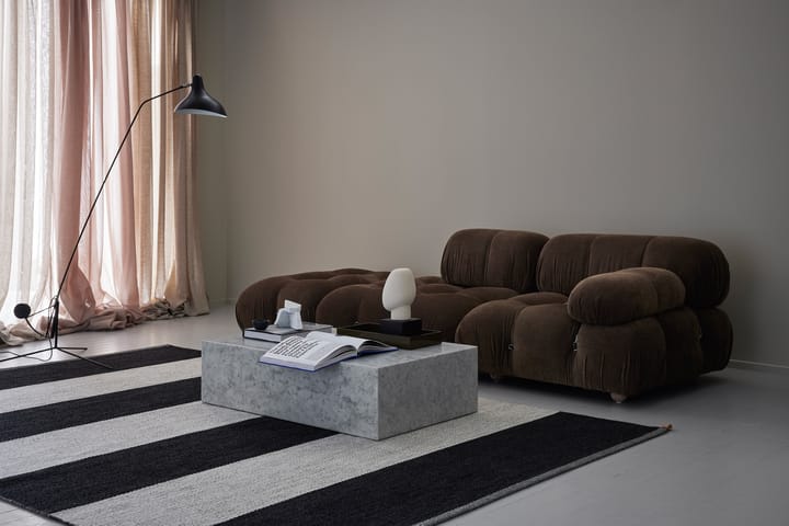 Wide Stripe Icon gulvteppe 160x240 cm, Midnight black Kasthall