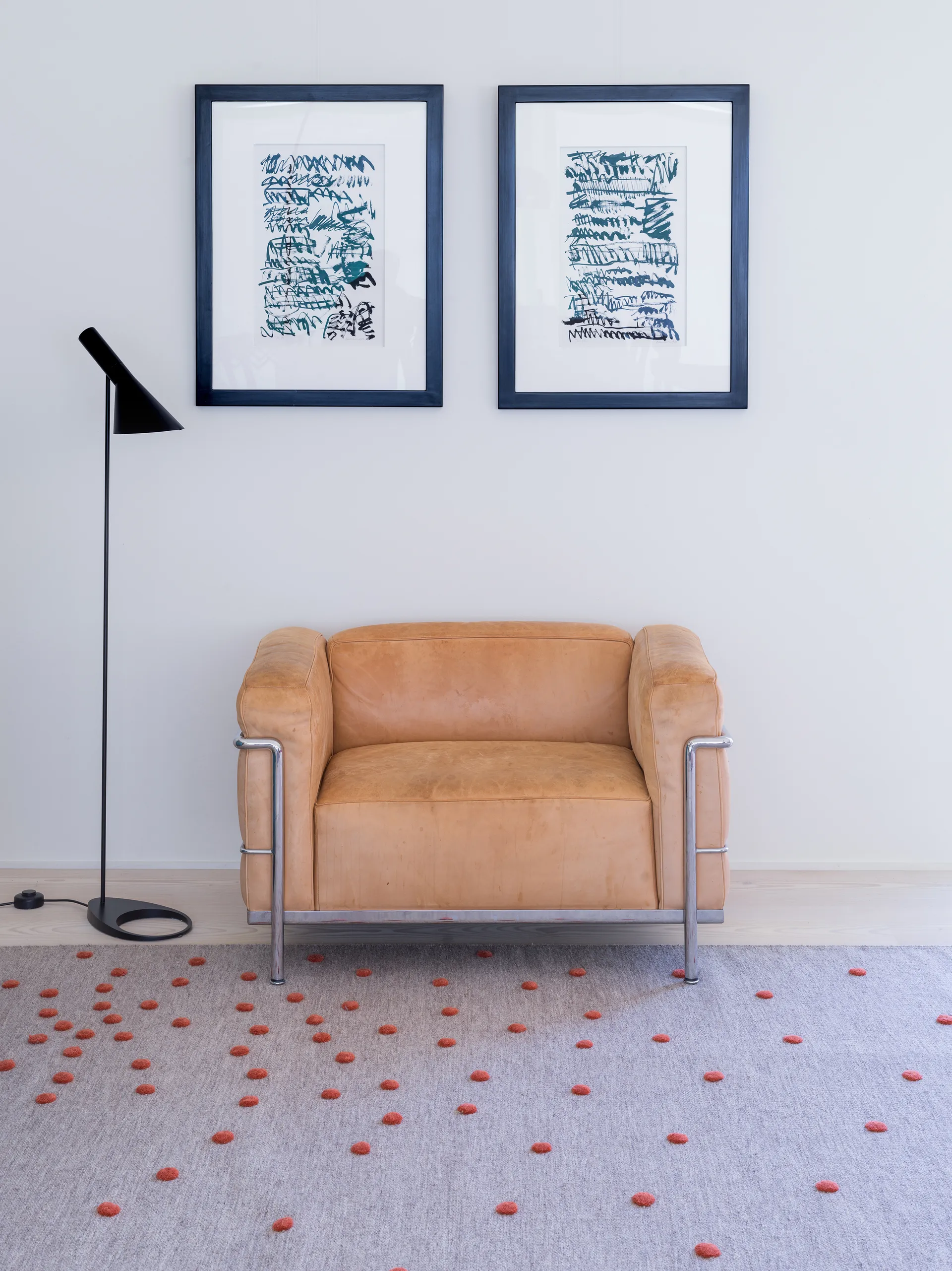 Bula løper, Coral, 80x250 cm Kateha