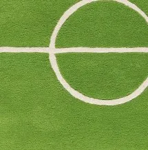 Football gulvteppe - Green, 120x180 cm - Kateha
