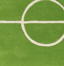 Football gulvteppe, grønn 120x180 cm Kateha
