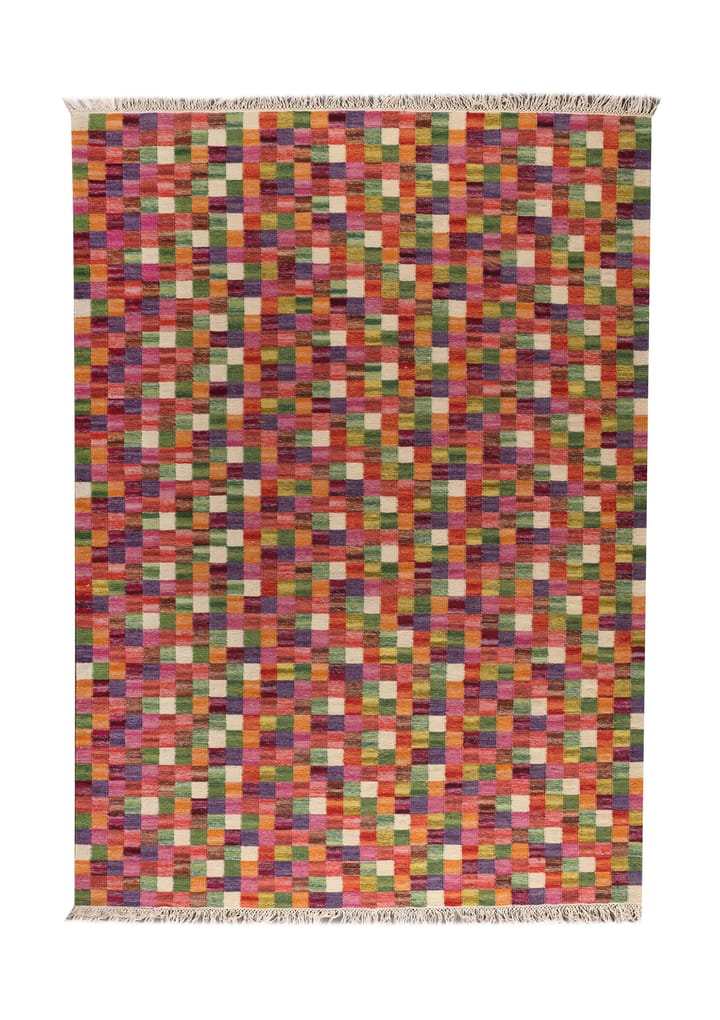 Small box håndvevd gulvteppe, multi - 300x200 - Kateha