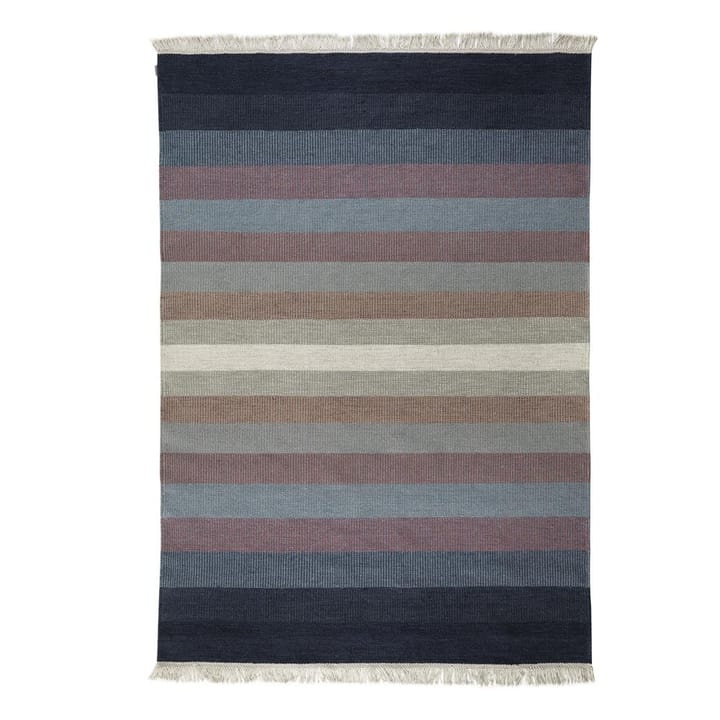 Tofta wave gulvteppe 80x250 cm - blå - Kateha