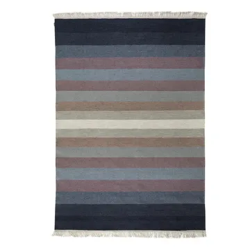 Tofta wave gulvteppe 80x250 cm - Blue - Kateha