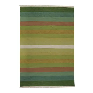 Tofta wave gulvteppe 80x250 cm - Green - Kateha