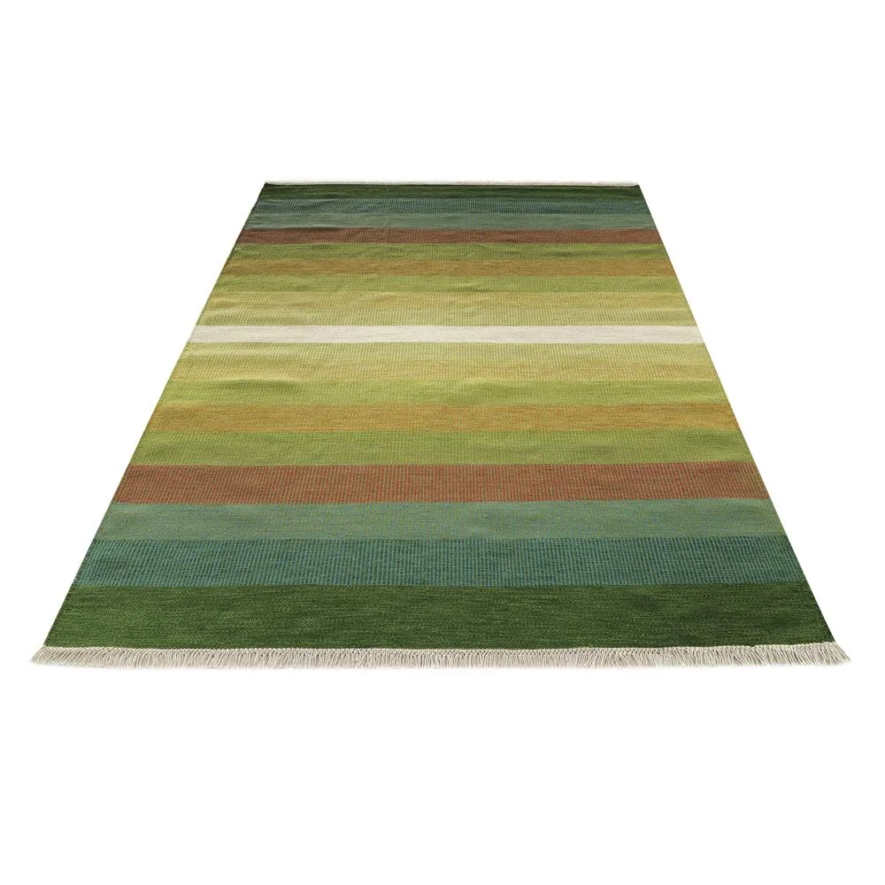 Tofta wave gulvteppe 80x250 cm, Green Kateha