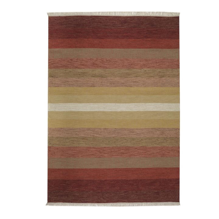 Tofta wave gulvteppe 80x250 cm - rød - Kateha