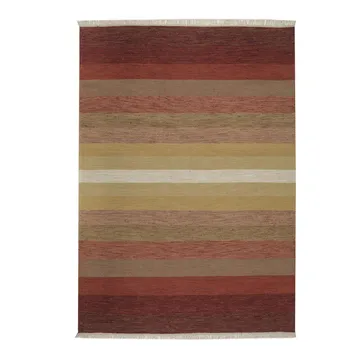 Tofta wave gulvteppe 80x250 cm - Red - Kateha