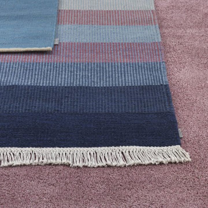 Tofta wave gulvteppe, blå, 170x240 cm Kateha
