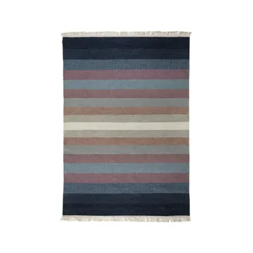 Tofta wave gulvteppe - Blue, 200x300 cm - Kateha