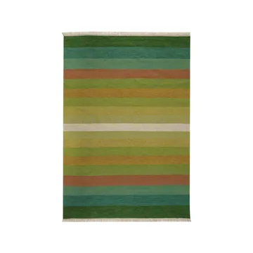 Tofta wave gulvteppe - Green, 200x300 cm - Kateha