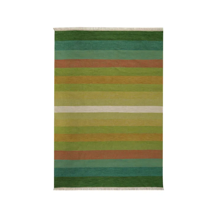 Tofta wave gulvteppe - Green, 200x300 cm - Kateha