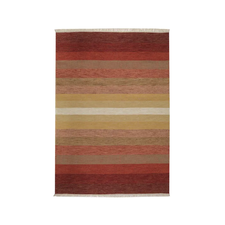 Tofta wave gulvteppe - Red, 200x300 cm - Kateha