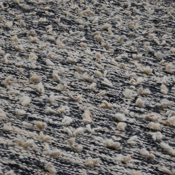 Woolly teppe, Black/white, 170 x 240 cm Kateha
