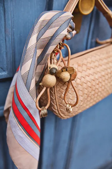 Kaj Bojesen nøkkelring, Fugl - Eik, natur lær - Kay Bojesen Denmark