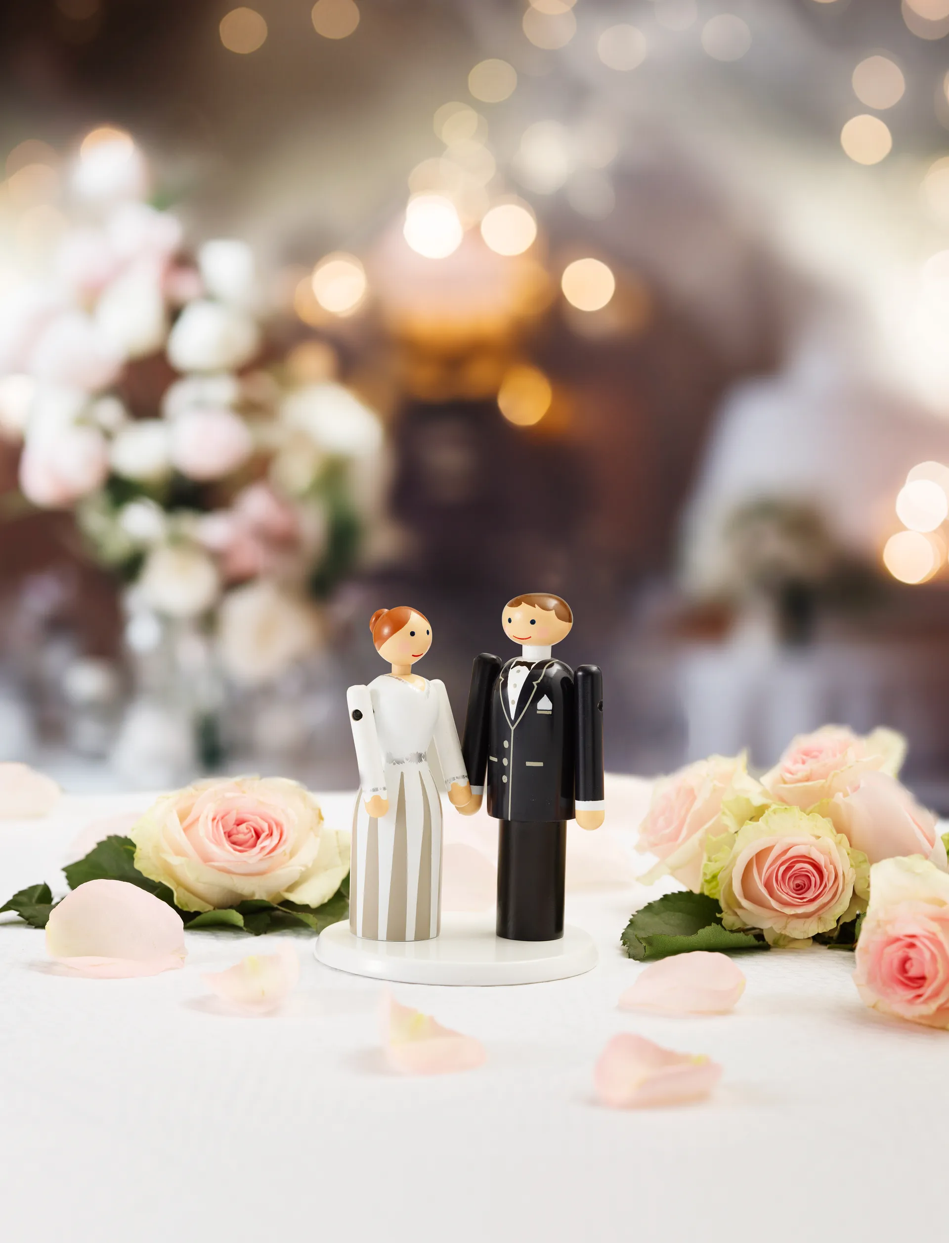 Kay Bojesen brud, Blå-svart-hvit, 12 cm Kay Bojesen Denmark