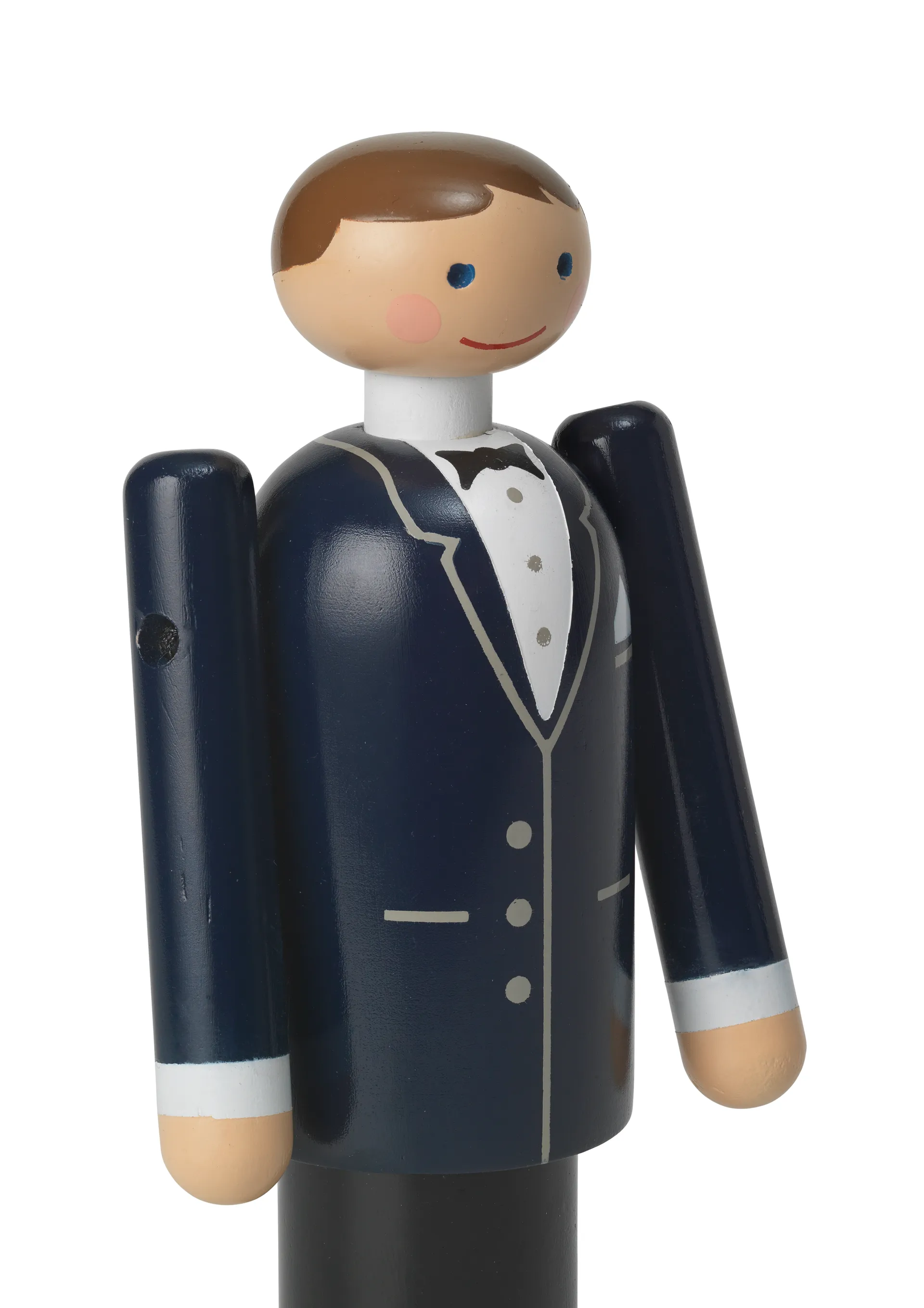 Kay Bojesen brudgom, Blå-svart-hvit, 12 cm Kay Bojesen Denmark