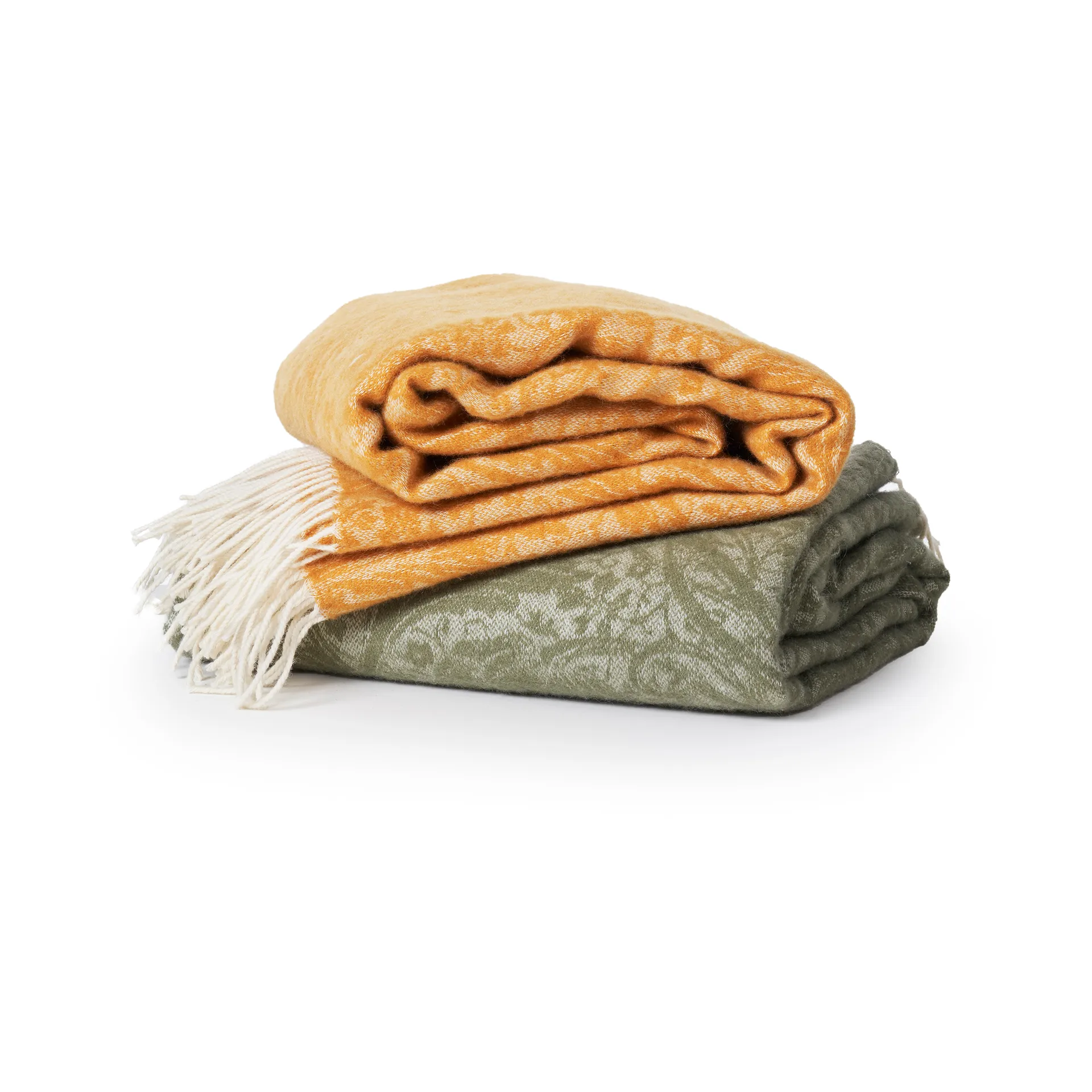 Arcadia pledd 130 x 180 cm, Oliven Klippan Yllefabrik