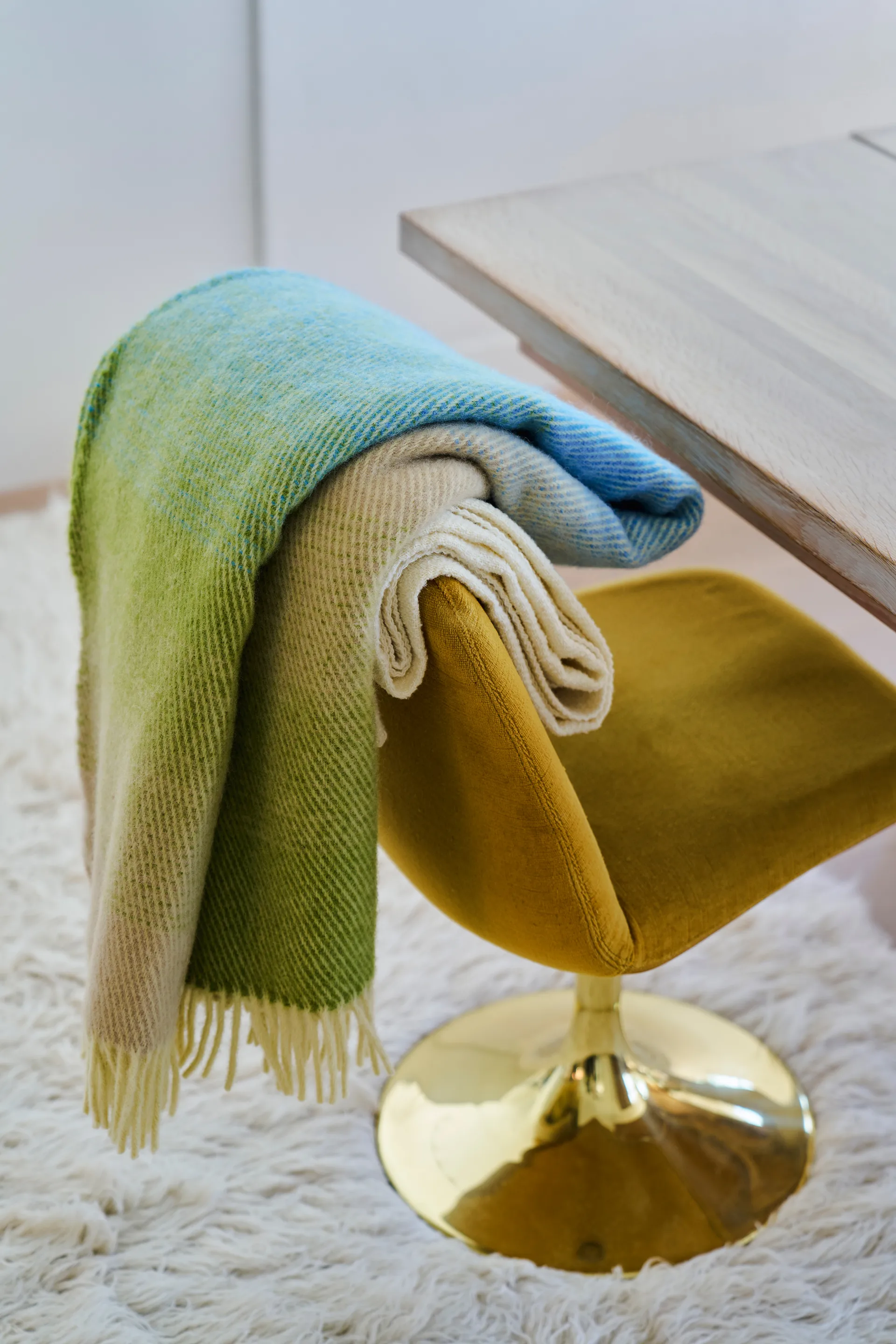 Aurora ullpledd 130x200 cm, Pastel dream Klippan Yllefabrik