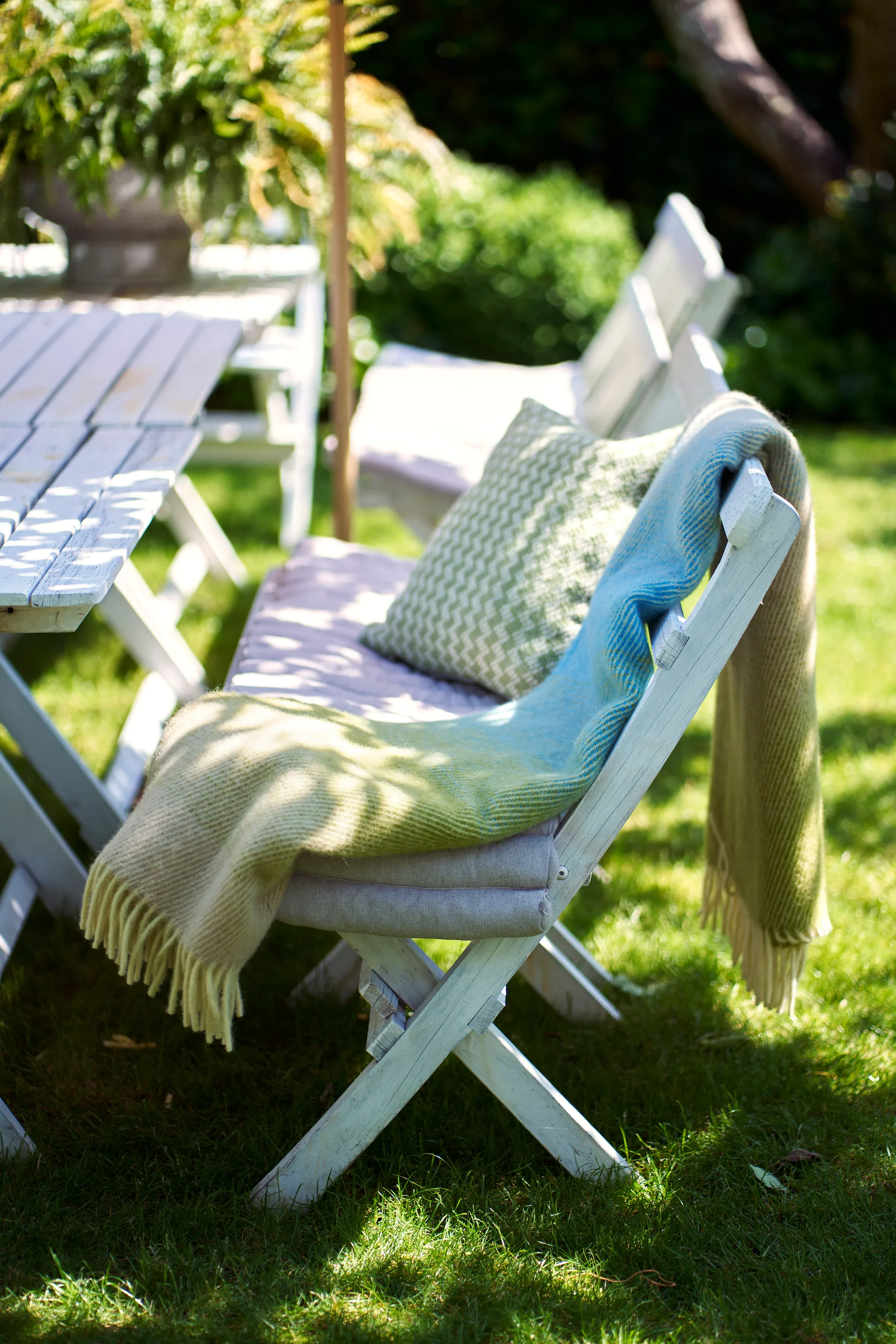 Aurora ullpledd 130x200 cm, Pastel dream Klippan Yllefabrik