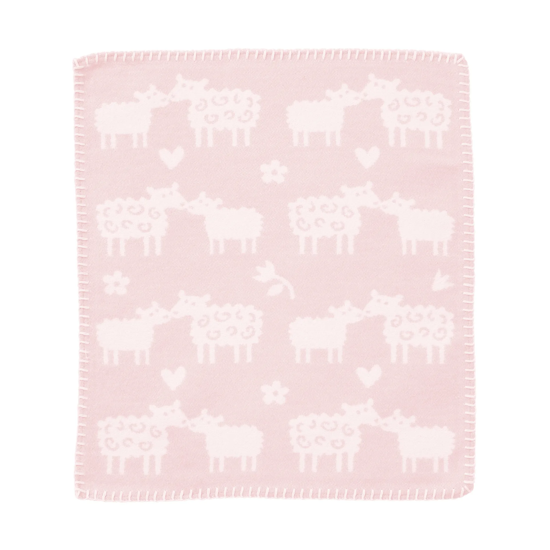 Bää koseklut, Soft pink, 34x40 cm Klippan Yllefabrik
