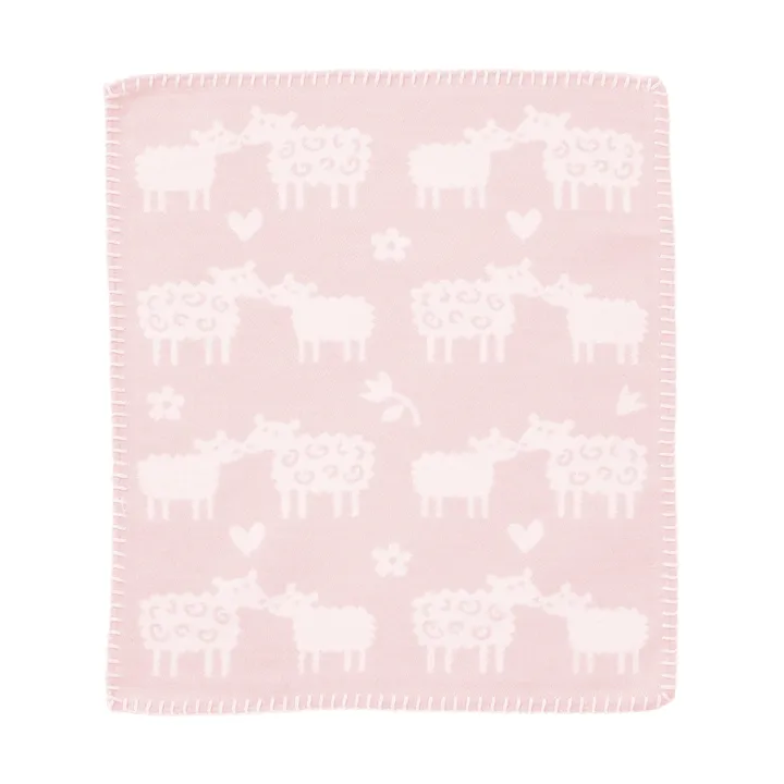 Bää koseklut - Soft pink, 34x40 cm - Klippan Yllefabrik