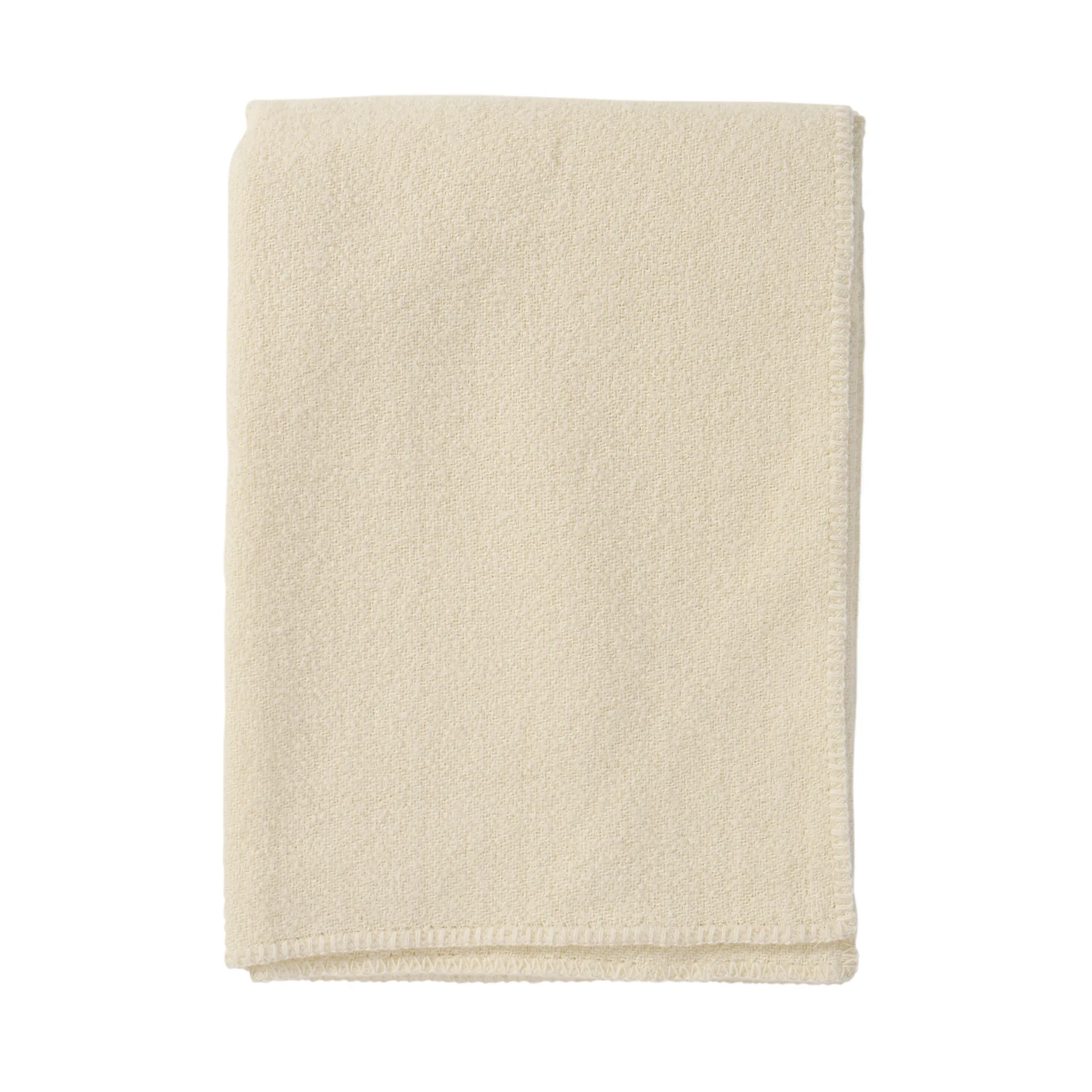 Bouclé ullpledd 140x200 cm, Cream Klippan Yllefabrik